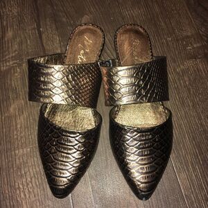 Matisse Berlin Bronze slip on, pointy toe shoes